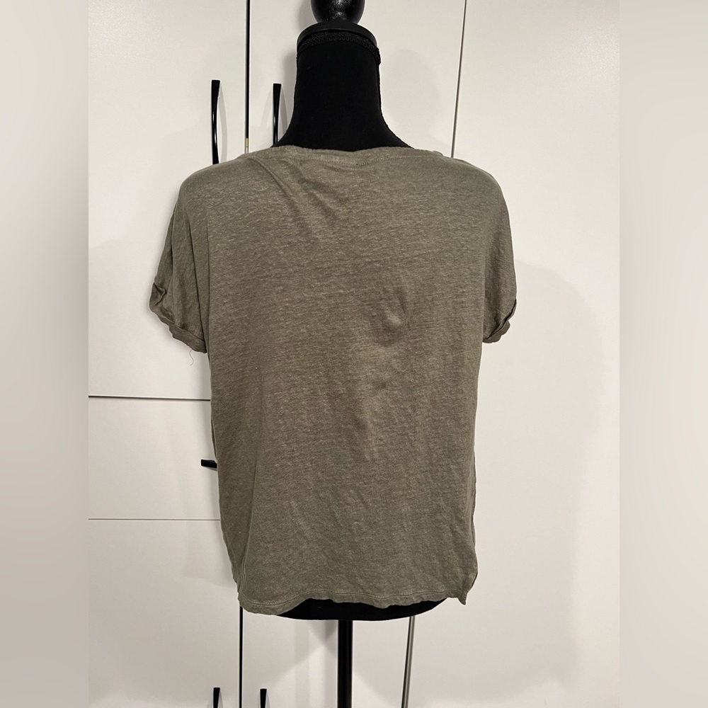 Charter Club 100% linen T-shirt size M - Picture 3 of 5